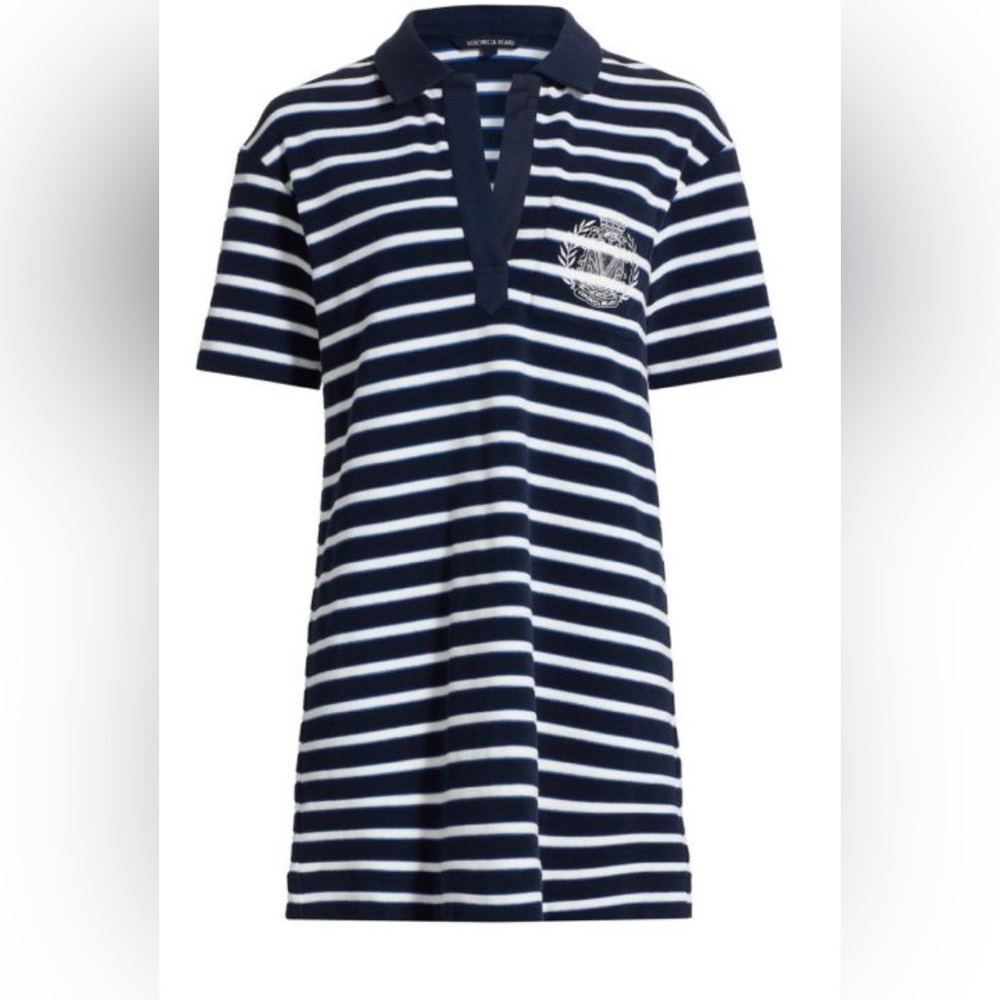Terrence Cotton-Blend Stripe Polo Dress – NWT (Size M)!